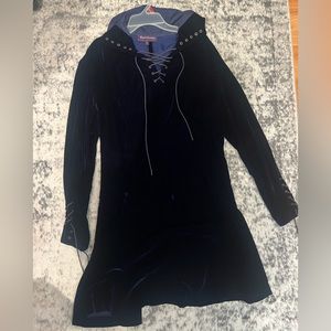 ralph lauren hooded long sleeve dress